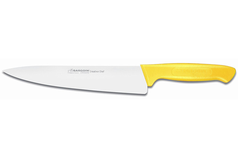 Coltello da chef Bargoin Creative Chef 20 cm manico sovrastampato giallo