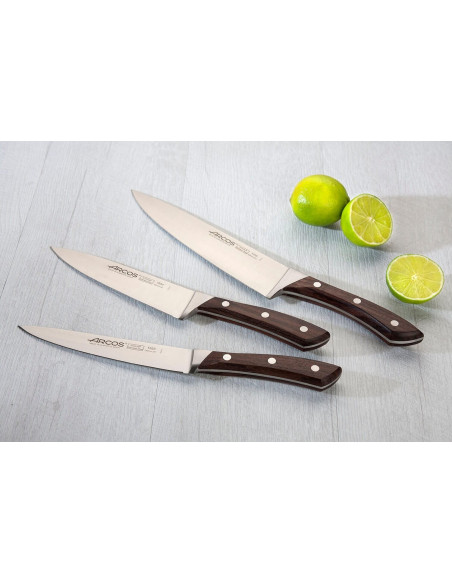 Arcos Natura gesmeed koksmes 20cm rozenhout