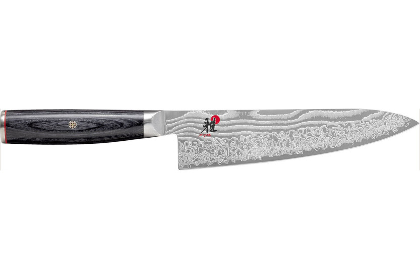 Miyabi 5000FCD Japans koksmes 20cm damascus lemmet 48 lagen pakkahout handvat