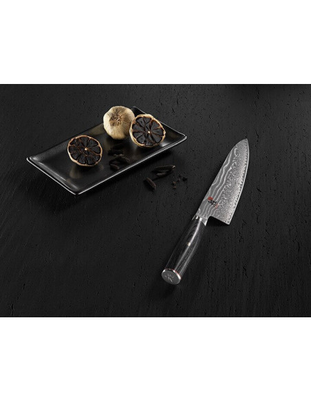 Couteau de chef japonais Miyabi 5000FCD lame 20cm damas 48 couches manche pakkawood