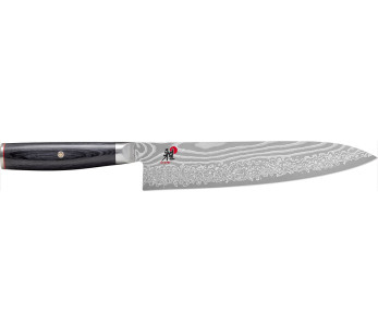 Miyabi 5000FCD Japans koksmes 24cm damascus lemmet 48 lagen pakkahout handvat