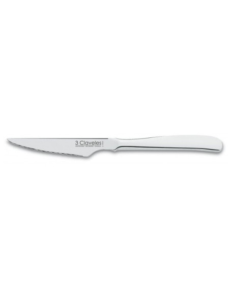 Bordkniv 3 Claveles med takket blad i helstål 11 cm