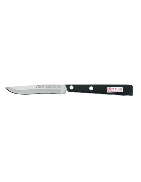 Tafelmesser GÜDE Universal 10cm Mikroverzahnung Griff schwarz/weiß