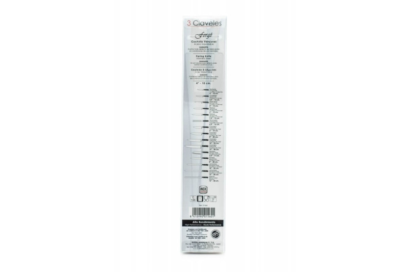 Urtekniv 3 Claveles Smedet rustfrit stål 10 cm