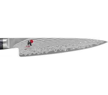 Couteau d'office japonais long Miyabi 5000FCD lame 11cm damas 48 couches manche pakkawood 2