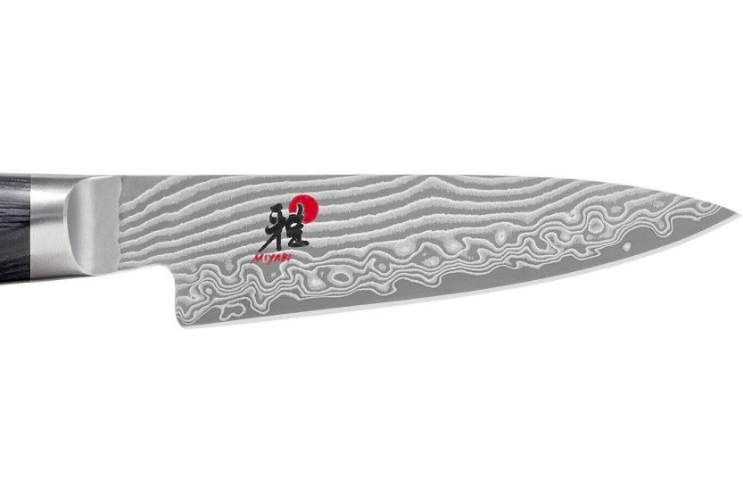 Faca para legumes japonesa Miyabi 5000FCD Lâmina de 9 cm em damasco Cabo em madeira de pakka de 48 camadas