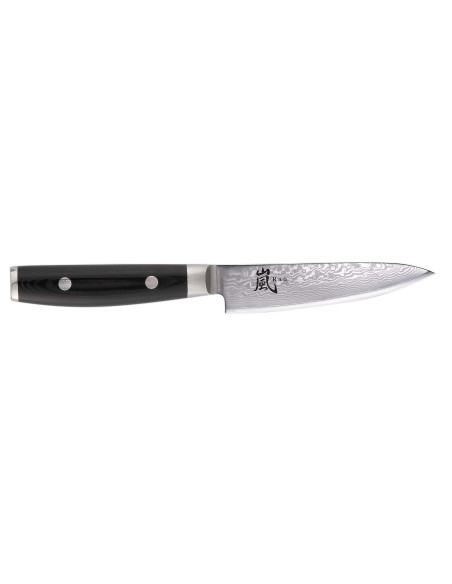 Faca para legumes japonesa Yaxell RAN, lâmina de Damasco de 12 cm, 69 camadas