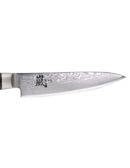 Faca para legumes japonesa Yaxell RAN, lâmina de Damasco de 12 cm, 69 camadas