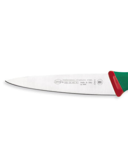 SANELLI Premana profesjonell Urtekniv 10 cm halvstivt blad, grønt håndtak