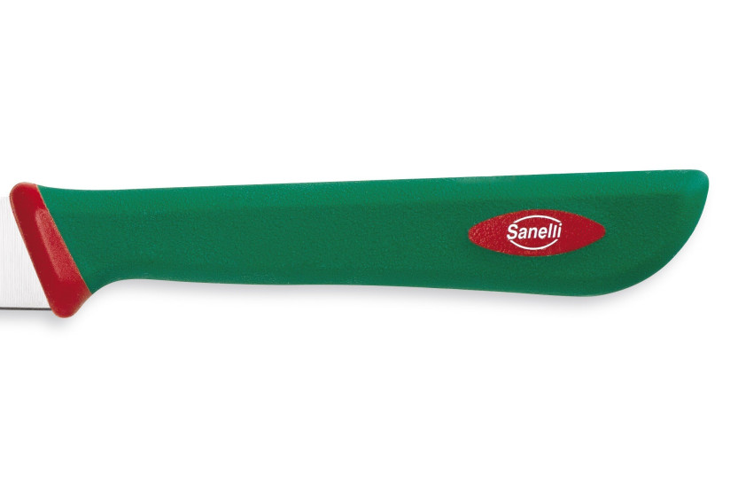 SANELLI Premana coltello spelucchino professionalecoltello spelucchino lama semirigida da 10 cm, manico verde