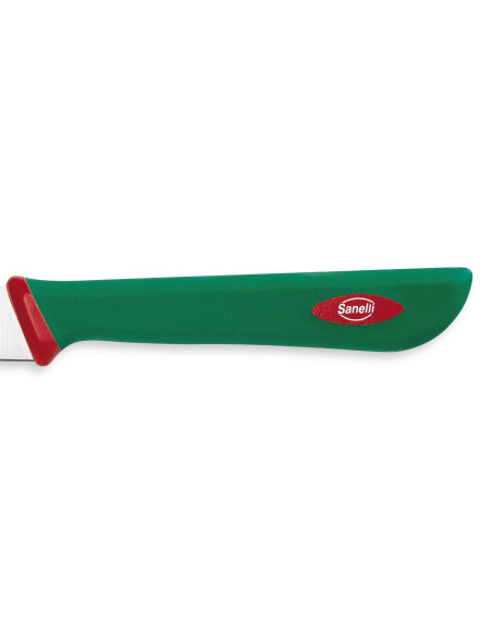 SANELLI Premana coltello spelucchino professionalecoltello spelucchino lama semirigida da 10 cm, manico verde