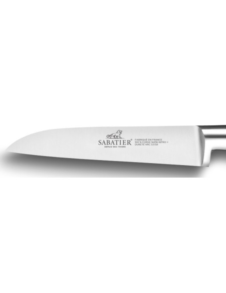 Couteau d'office SABATIER Idéal Inox 100% forgé rivets laiton dos droit 9cm