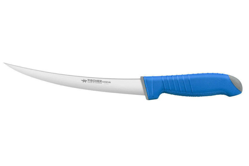 Couteau filet de sole courbé 19cm Fischer SWE-STEEL manche ultra confort