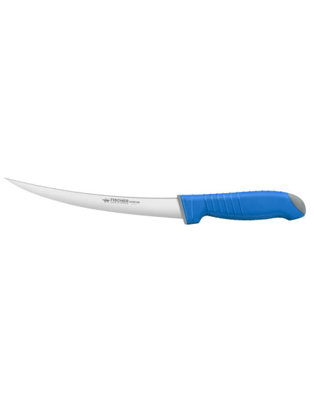 Coltello per sfilettare Fischer SANDVIK 19 cm,  curvo con impugnatura ultraconfortevole
