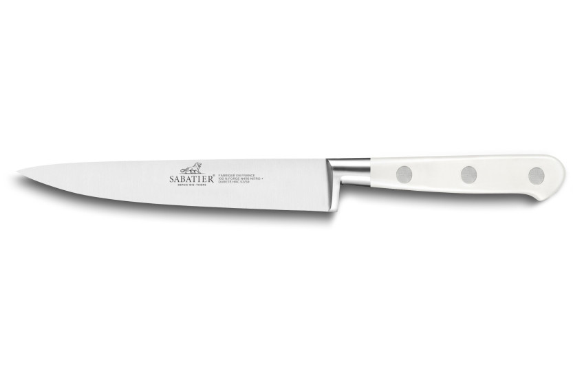 Couteau filet de sole flexible Sabatier Toque blanche 100% forgé 20cm