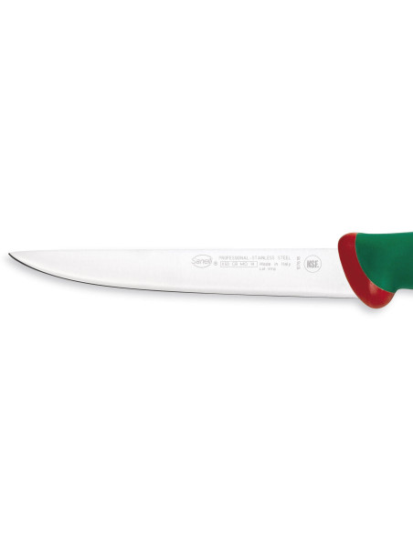 Coltello per sfilettare SANELLI Premana  professionale  lama flessibile da 18 cm, manico verde