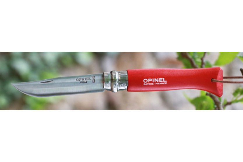Navaja Opinel n°08 baroudeur mango rojo