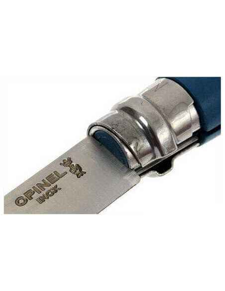 Navaja Opinel n°08 Baroudeur mango azul + cordón