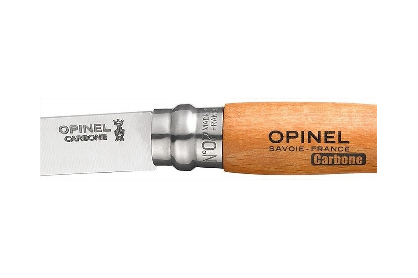 Opinel Carbon n°07 mit drehbarer Zwinge - Klappmesser