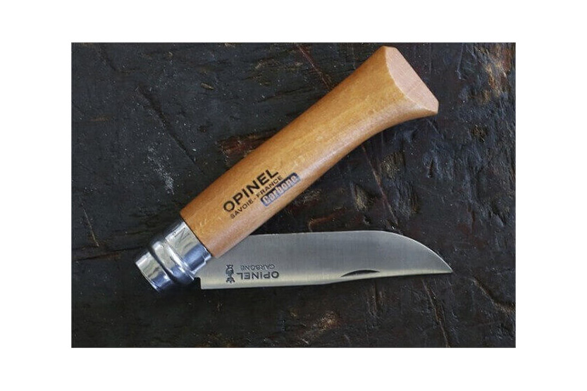 Opinel carbone n°07 with rotating ferrule - Kokoontaitettava veitsi - Taittoveitsi