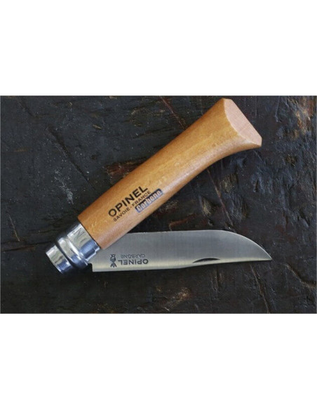 Opinel carbone n°07 with rotating ferrule - Kokoontaitettava veitsi - Taittoveitsi