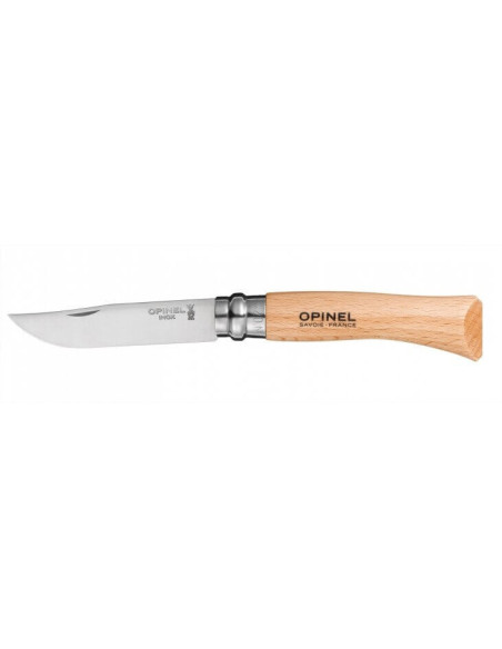 Opinelkniv n°7 med trähandtag idealisk för camping, vandring etc. till salu på KnifeLeader.eu