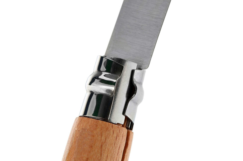 Opinel nr. 8 stålklinge med roterende hylster: ideel til jagt, vandring, indsamling osv.