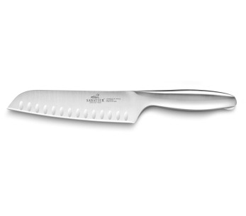 Sabatier Fuso Nitro+ 18cm, jossa on Granton edgesantoku -veitsi