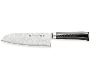 Tamahagane Kyoto cuchillo santoku acero Damasco 21cm