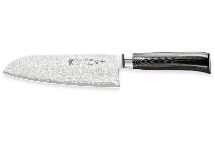 Tamahagane Kyoto santoku-kniv 17,5 cm damaskusstålblad VG5