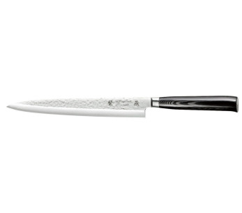 Cuchillo sashimi martillado VG5 Tamahagane 24cm