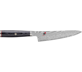 Miyabi 5000FCD japansk universalkniv 13 cm damaskusblad 48 lag pakkawood håndtak