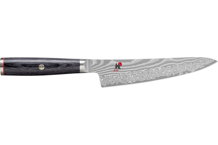Miyabi 5000FCD japansk universalkniv 13 cm damaskusblad 48 lag pakkawood håndtag