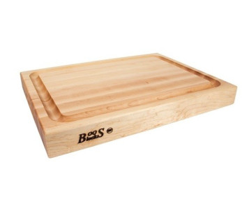 Planche à découper épaisse Boos Blocks ProChef bois d'érable avec rigole 51x38x6cm
