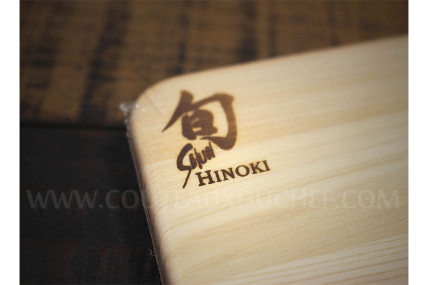 KAI rektangulär skärbräda i japansk hinoki - 40,5 x 27,5 cm