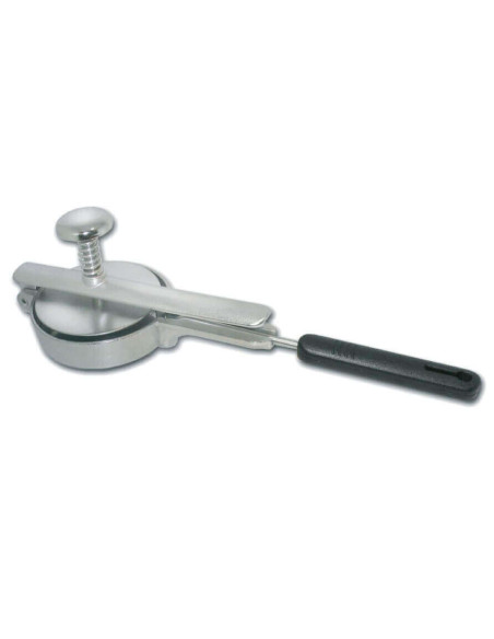 Pressa per hamburger rotonda in acciaio inox