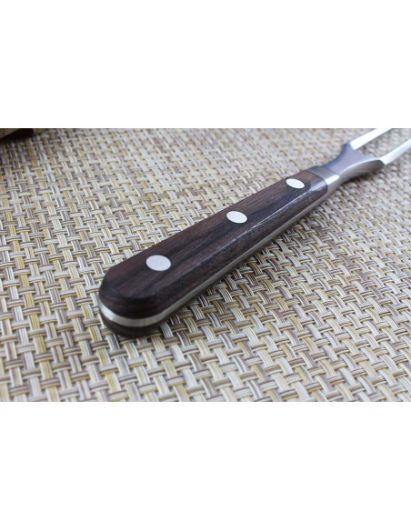 Garfo para carne forjado Victorinox Grand Maître Rosewood 15cm cabo em pau-rosa