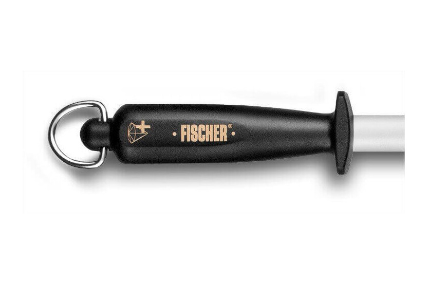 Acciaino ovalemacellaio "diamond plus" cromo duro 27cm FISCHER