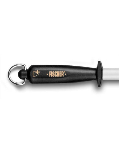 Aço de afiar oval de açougueiro "diamond plus" cromada dura 27cm FISCHER