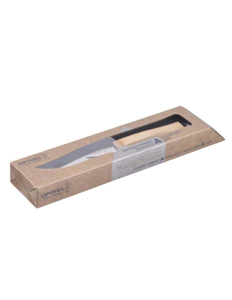 Conjunto de 2 peças para queijo Opinel com garfo e faca em aço inoxidável