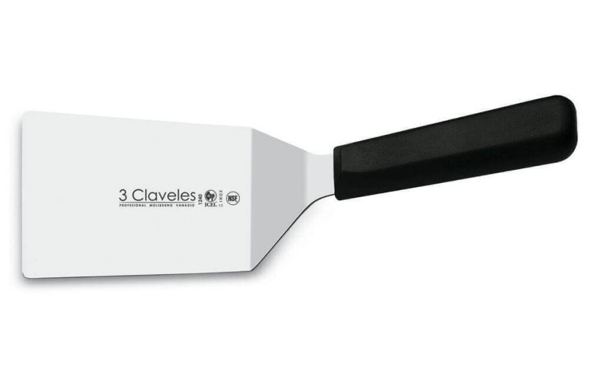 Spatel gebogen 3 Claveles lame 11cm - Keukenspatel