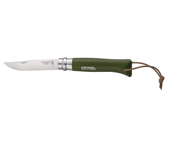 Opinel taskuveitsi n°08 Baroudeur khaki kahva