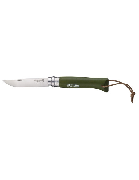 Opinel taskuveitsi n°08 Baroudeur khaki kahva