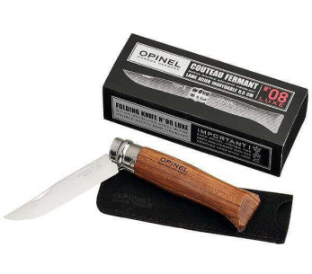 Opinel lyx nummer 8 med Bubinga handtag