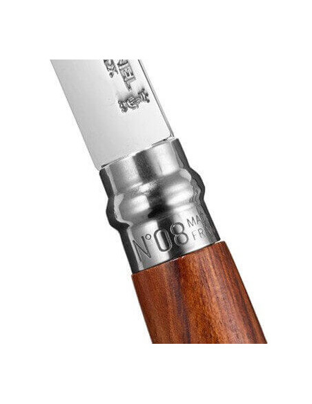 Couteau Opinel de luxe N°08 manche en padouk et lame inox