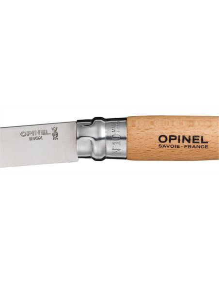 Opinel n°10 lommekniv 10 cm blad bøgegreb
