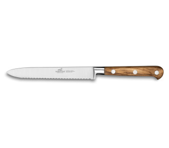 SABATIER Provençao 100% forjado cuchillo universal sierra de madera de olivo 12cm