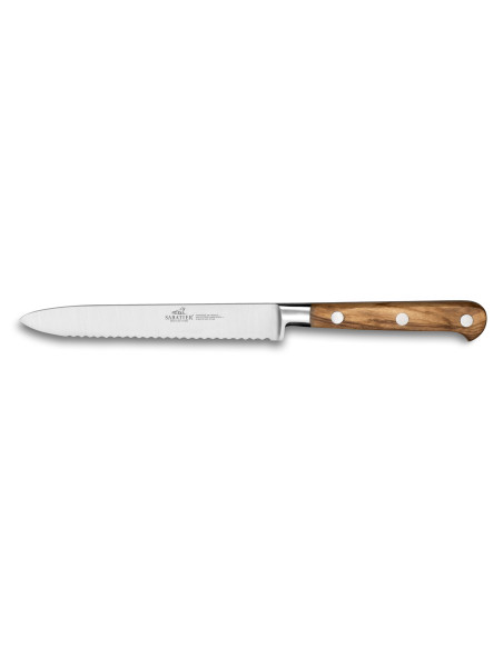 SABATIER Provençao 100% smidd tandad 12 cm Allkniv i olivträ