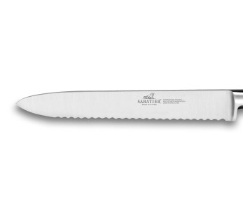 SABATIER Provençao 100% forjado cuchillo universal sierra de madera de olivo 12cm 2