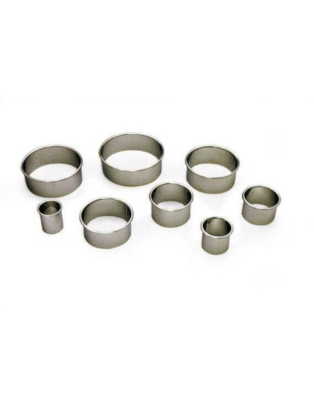 9 Emportes-pièces ronds unis de 2 à 9 cm